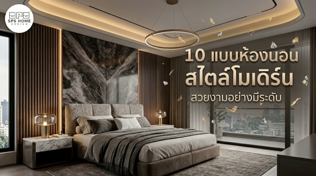 10 แบบห้องนอนสไตล์โมเดิร์น สวยงามอย่างมีระดับ