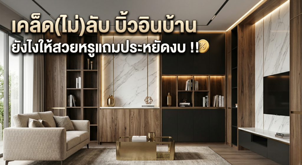 เคล็ด(ไม่)ลับ บิ้วอินบ้าน ยังไงให้สวยหรูแถมประหยัดงบ !!