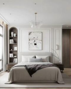 ห้องนอนสไตล์โมเดิร์น คลาสสิค สุดหรู