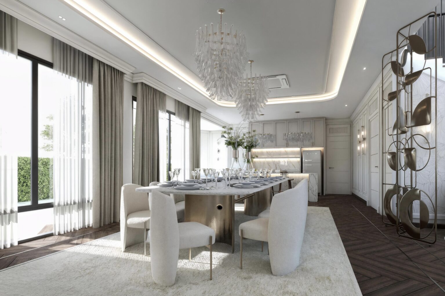 บิ้วอินบ้านสไตล์ modern luxury