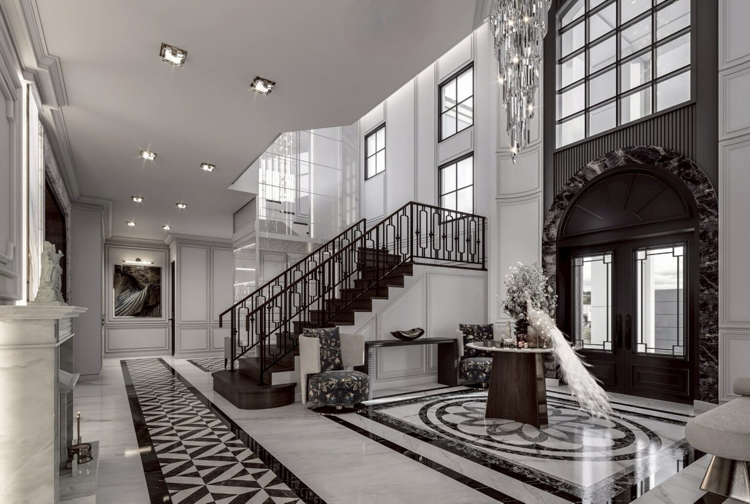 บิ้วอินบ้านสไตล์โมเดิร์น คลาสสิค