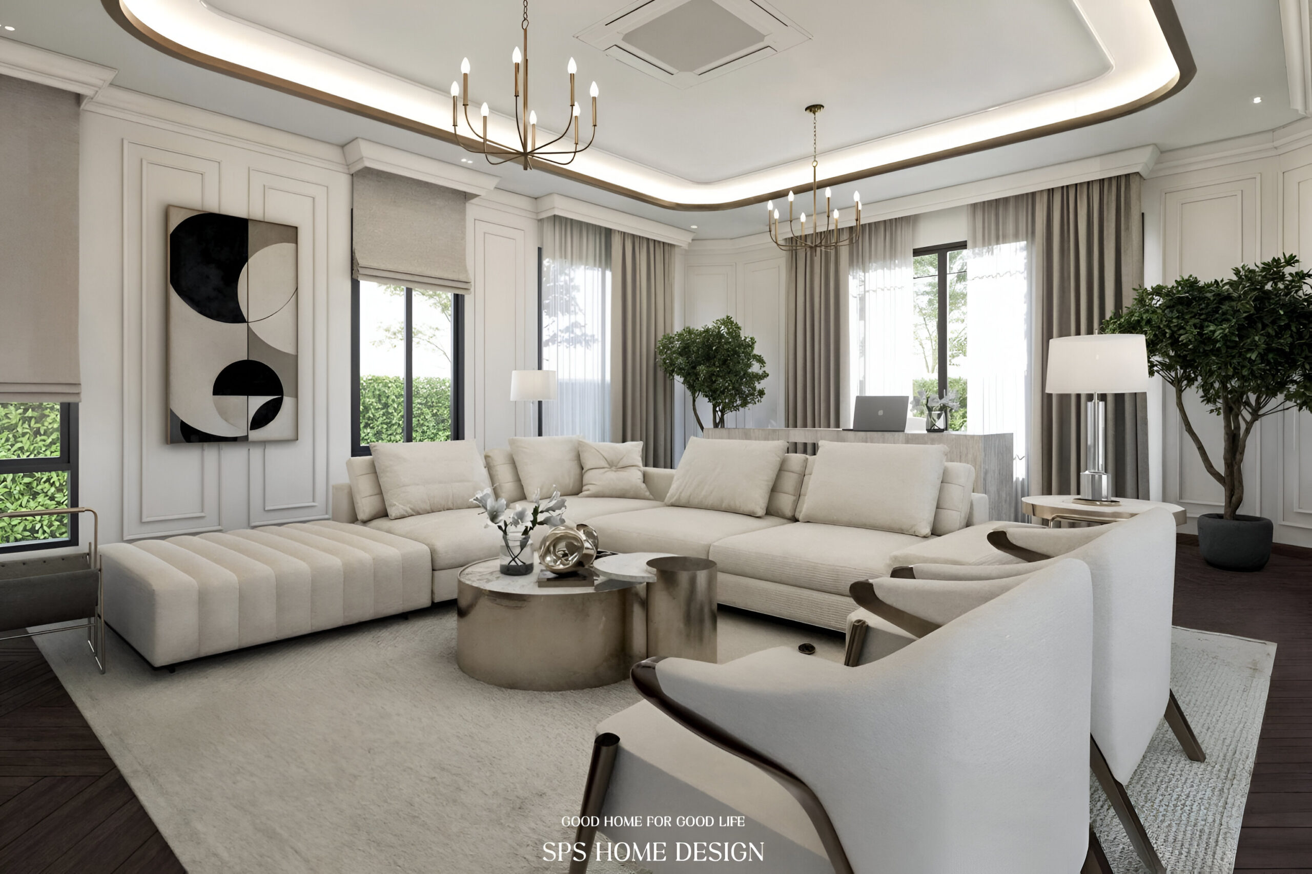 แต่งห้องนั่งเล่น