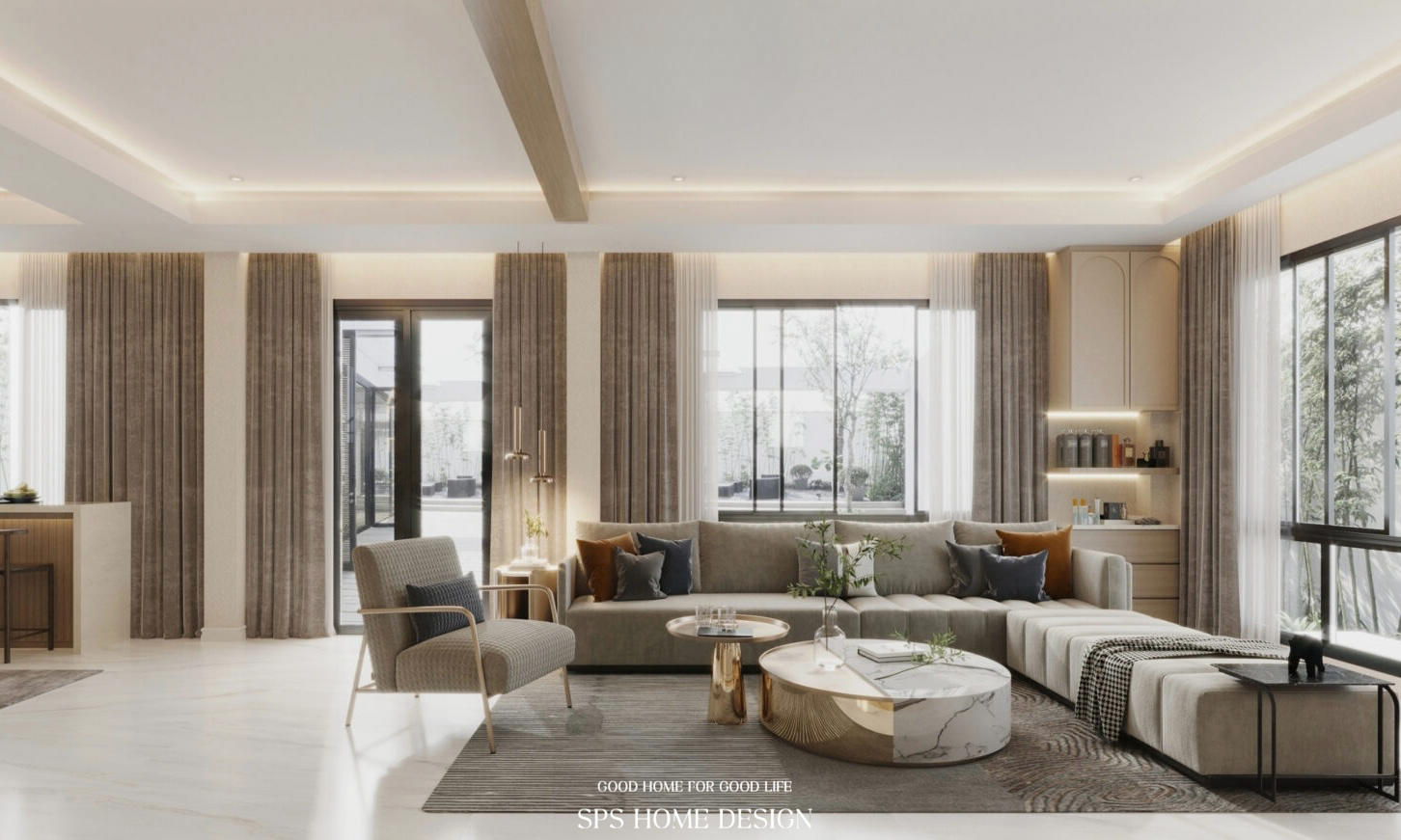 แต่งบ้านสไตล์ luxury modern