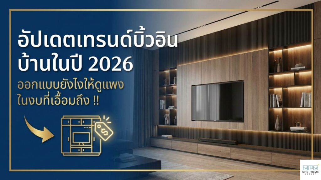 อัปเดตเทรนด์บิ้วอินบ้านในปี 2026 ออกแบบยังไงให้ดูแพง ในงบที่เอื้อมถึง !!