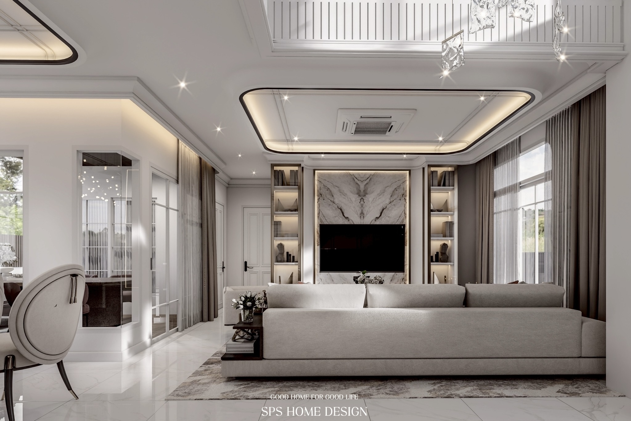 แบบบ้านสไตล์คลาสสิค โมเดิร์น