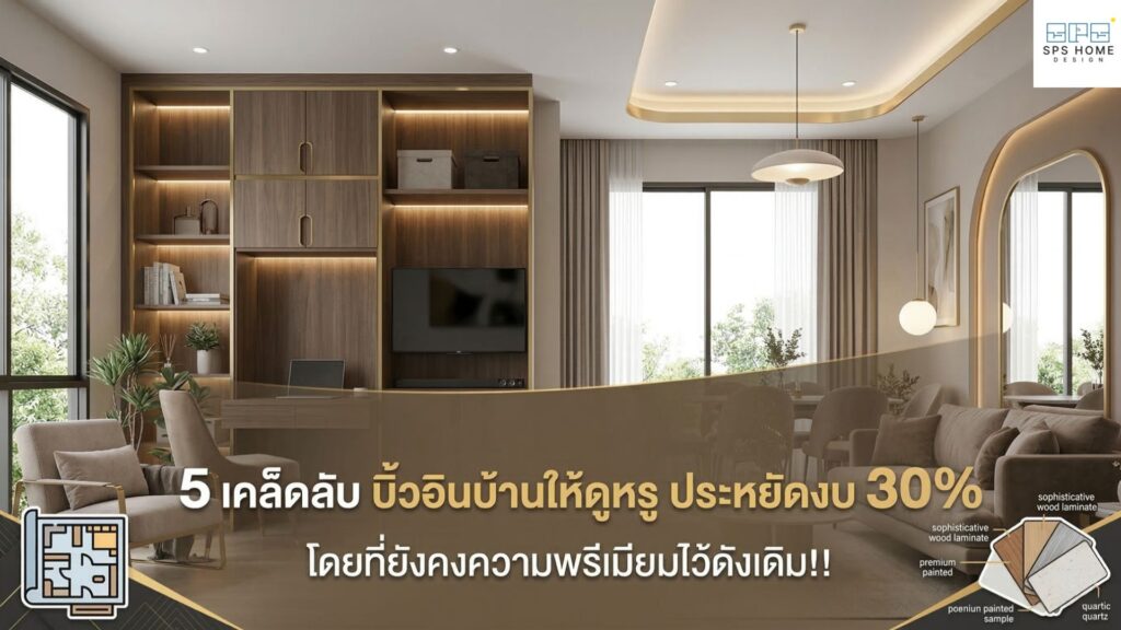 5 เคล็ดลับลดงบบิ้วอินบ้านให้ประหยัดลง 30% โดยที่ยังดูหรูเหมือนเดิม! (ฉบับอัปเดต 2026)