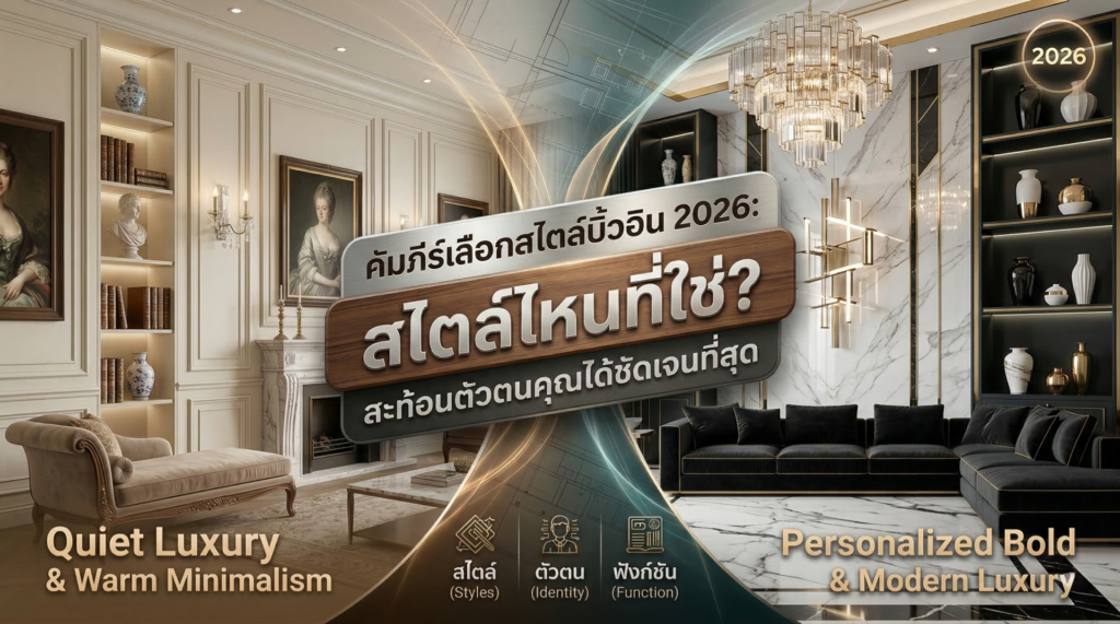 คัมภีร์เลือกสไตล์บิ้วอิน 2026: สไตล์ไหนที่ใช่? สะท้อนตัวตนคุณได้ชัดเจนที่สุด