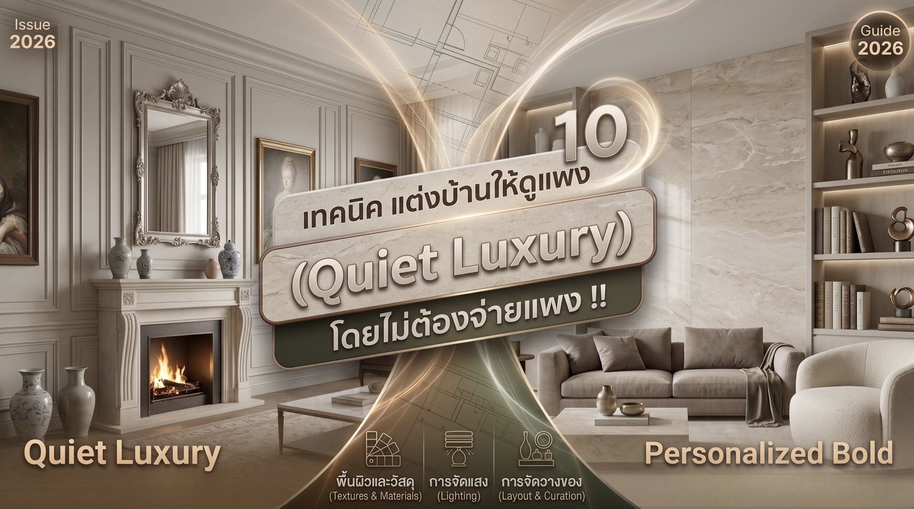 10 เทคนิค แต่งบ้านให้ดูแพง (Quiet Luxury) โดยไม่ต้องจ่ายแพง
