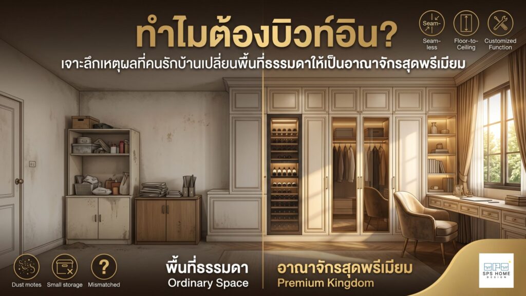 ทำไมต้องบิ้วอิน? เจาะลึกเหตุผลที่คนรักบ้านเปลี่ยนพื้นที่ธรรมดาให้เป็นอาณาจักรสุดพรีเมียม