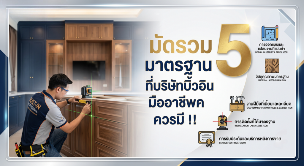 มัดรวม 5 มาตรฐานที่บริษัทบิ้วอินมืออาชีพควรมี !!