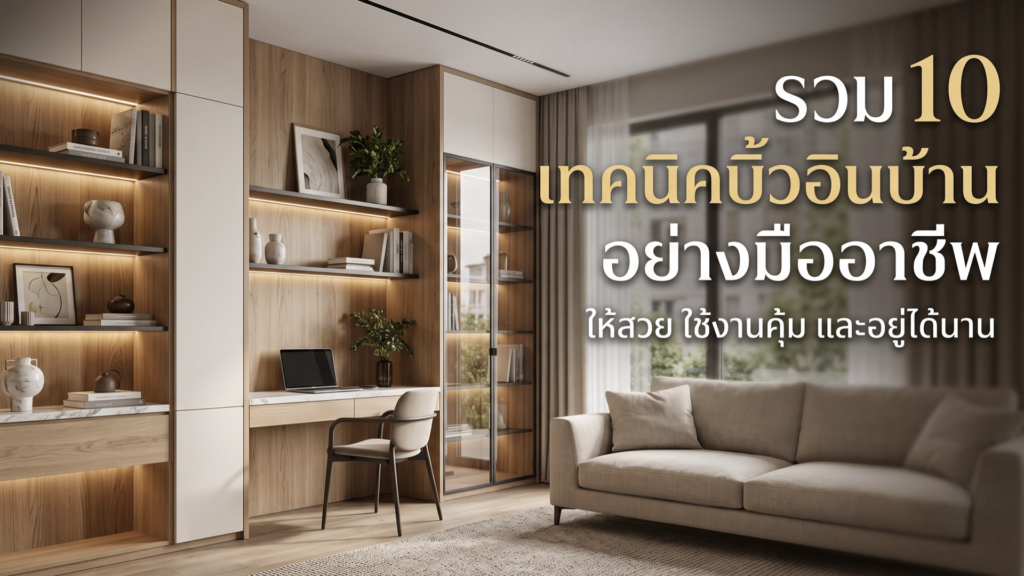 รวม 10 เทคนิคบิ้วอินบ้านอย่างมืออาชีพ ให้สวย ใช้งานคุ้ม และอยู่ได้นาน