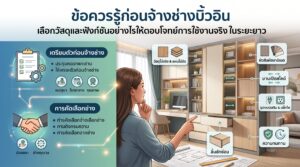 ข้อควรรู้ก่อนจ้างช่างบิ้วอิน เลือกวัสดุและฟังก์ชันอย่างไรให้ตอบโจทย์การใช้งานจริงในระยะยาว