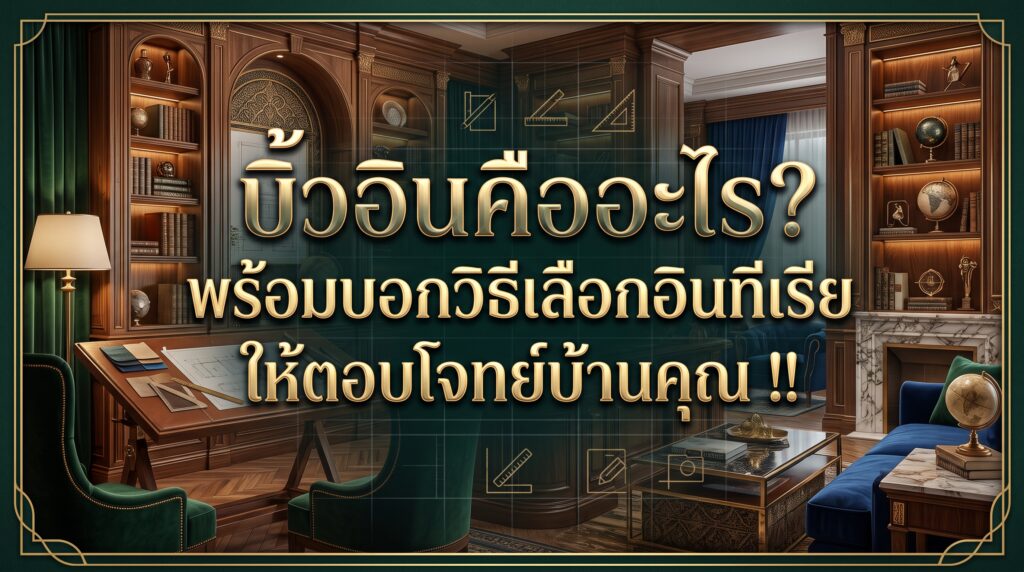 บิ้วอินคืออะไร? พร้อมบอกวิธีเลือกอินทีเรียให้ตอบโจทย์บ้านคุณ !!