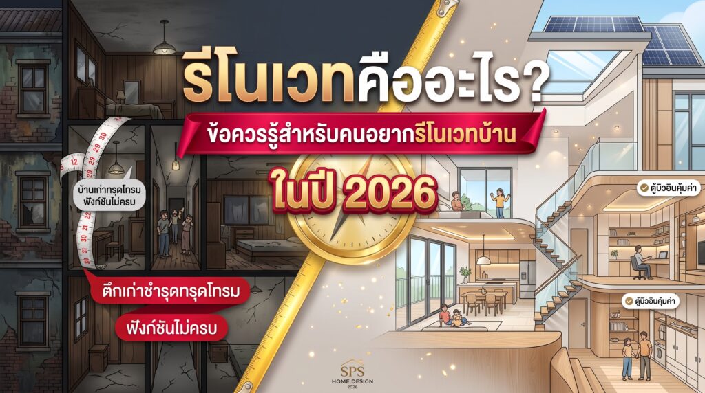 รีโนเวทคืออะไร? ข้อควรรู้สำหรับคนอยากรีโนเวทบ้าน ในปี 2026
